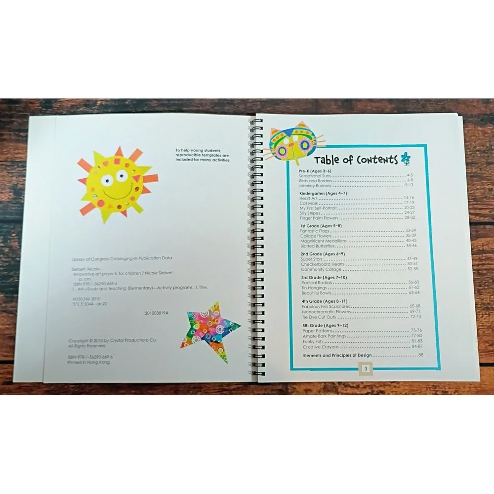 Innovative‎ Art Projects for Children Nicole Siebert Spiral Bound Art Book 2010